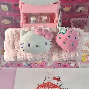 Hello Kitty Limited Edition Strawberry Graphic Bath Headband